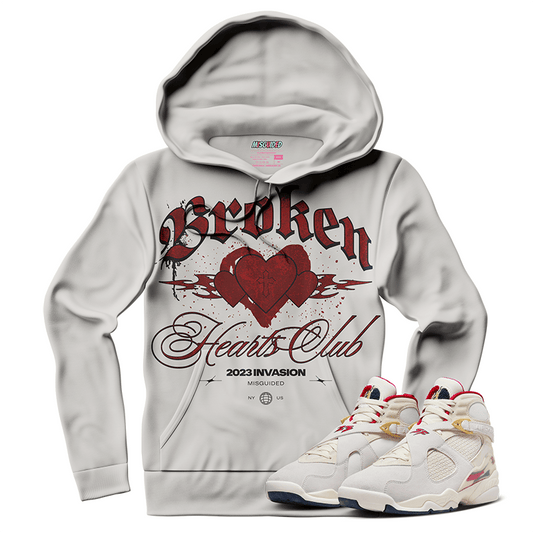 Broken Hearts Club (SOLEFLY X AIR JORDAN 8 “MI CASA ES SU CASA”) Hoodie - Lucid Soles