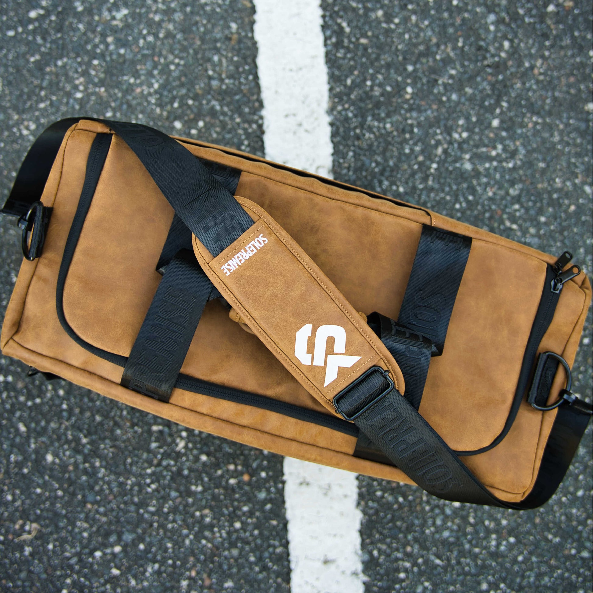 Brown Leather Sneaker Duffle - Lucid Soles