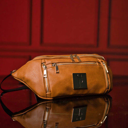 Brown Luciano Leather Sling Bag - Lucid Soles