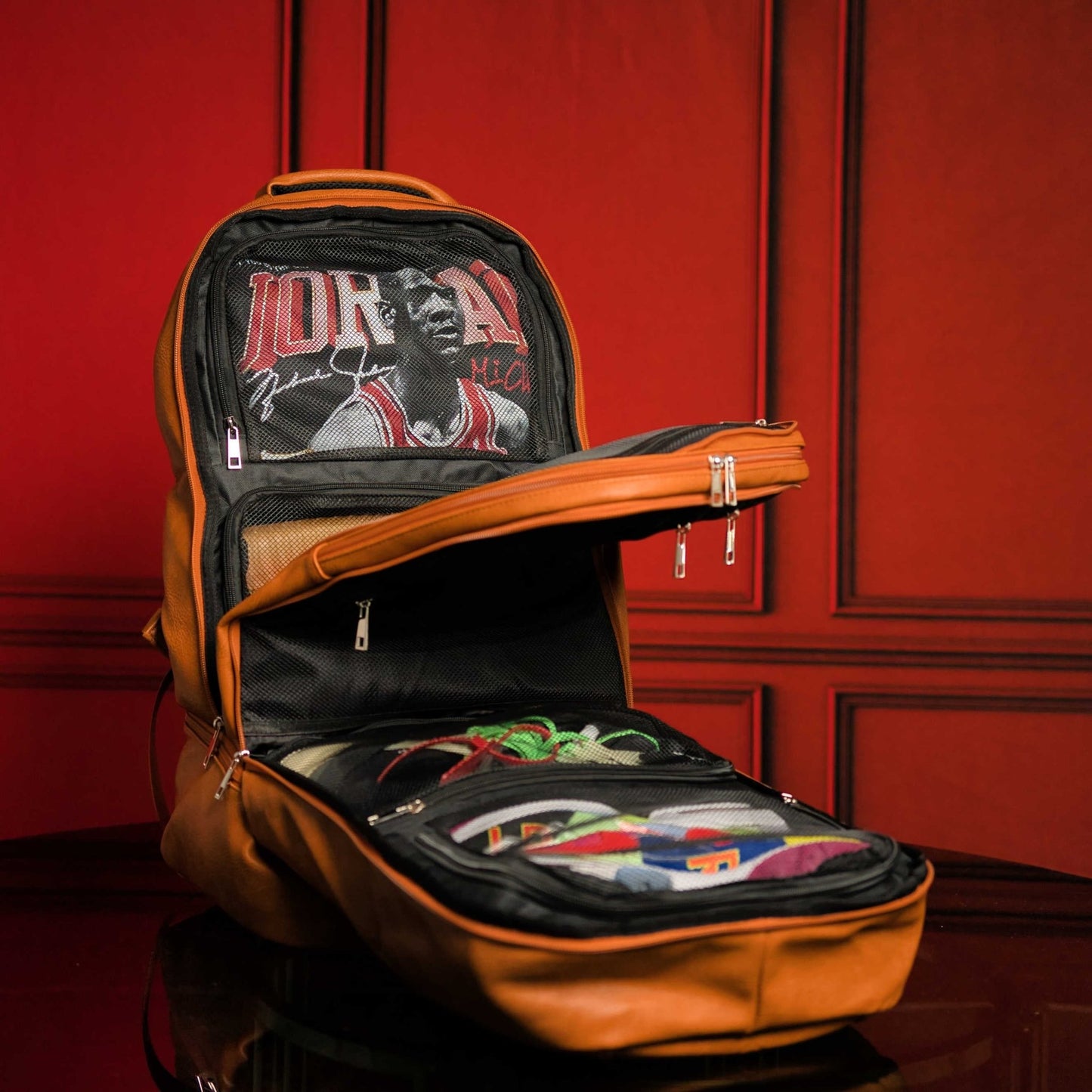 Brown Leather Luxury Patented Carry - On Bag - Lucid Soles