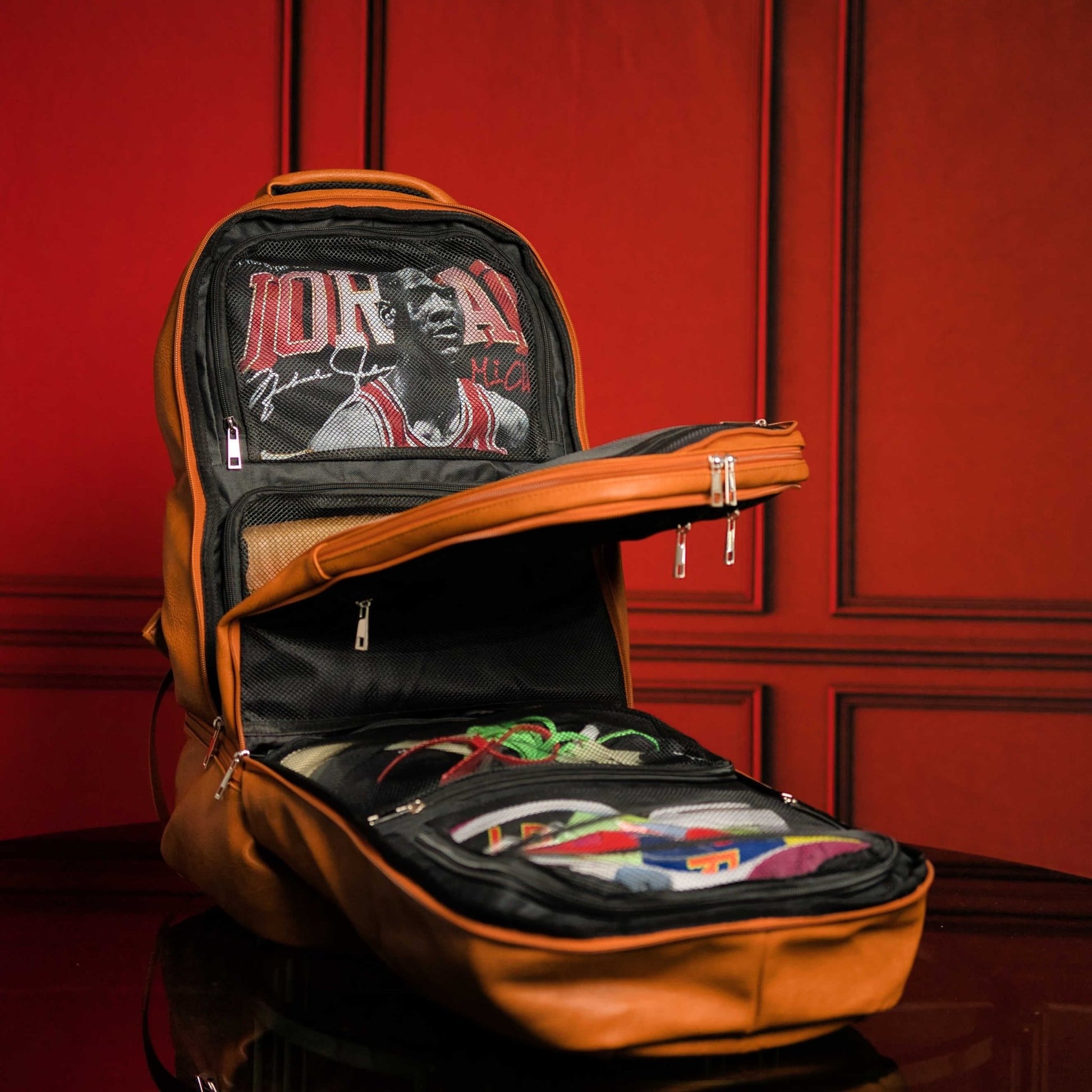 Brown Leather Luxury Patented Carry - On Bag - Lucid Soles