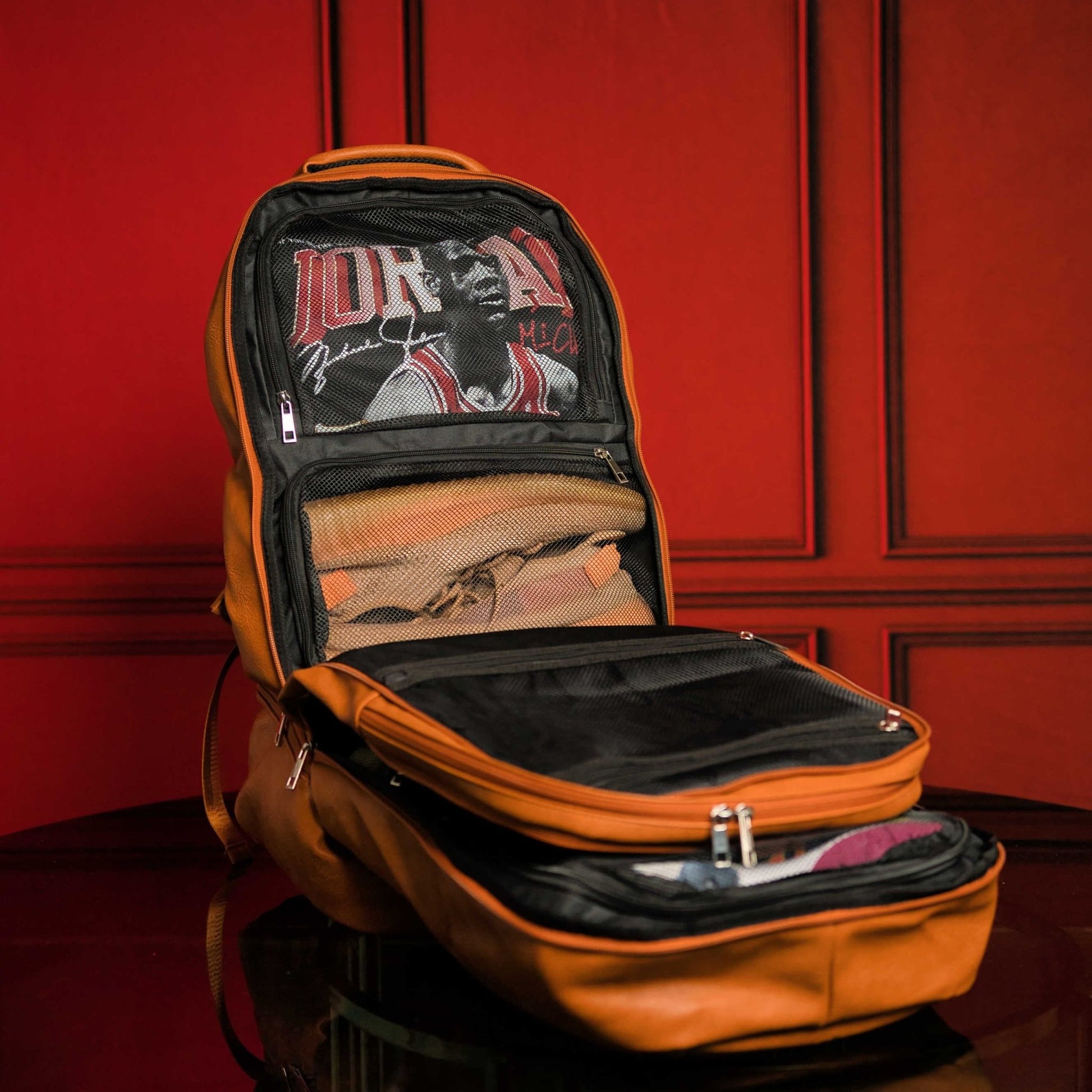 Brown Leather Luxury Patented Carry - On Bag - Lucid Soles