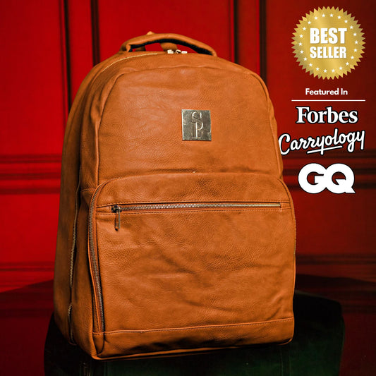 Brown Leather Commuter Bag - Lucid Soles