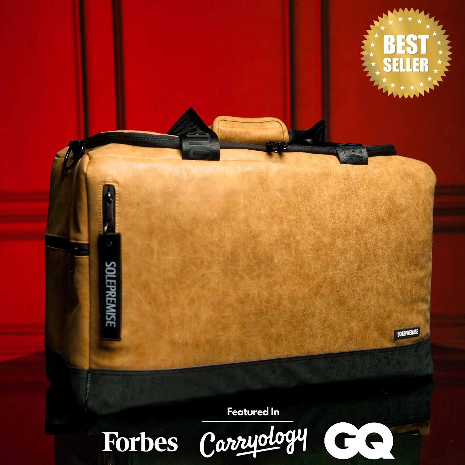 Brown Leather Sneaker Duffle - Lucid Soles