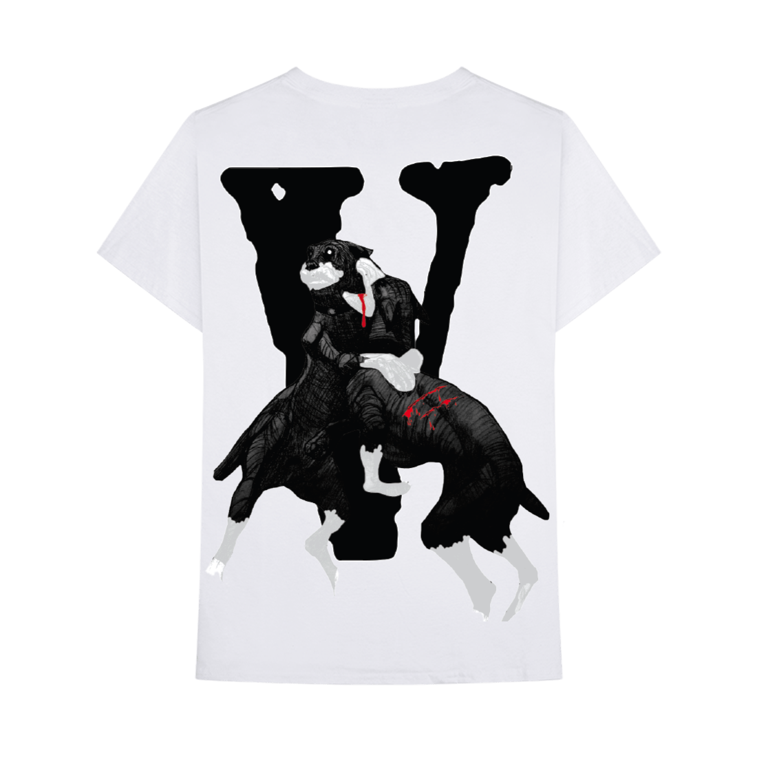 City Morgue x Vlone Dogs Tee White - Lucid Soles