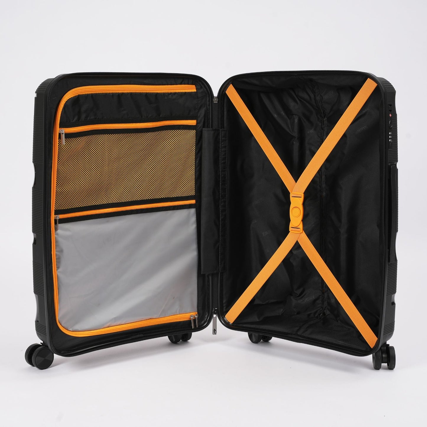 28 - inch Black Hardcase Roller Luggage with 360° Wheels & TSA Lock - Lucid Soles