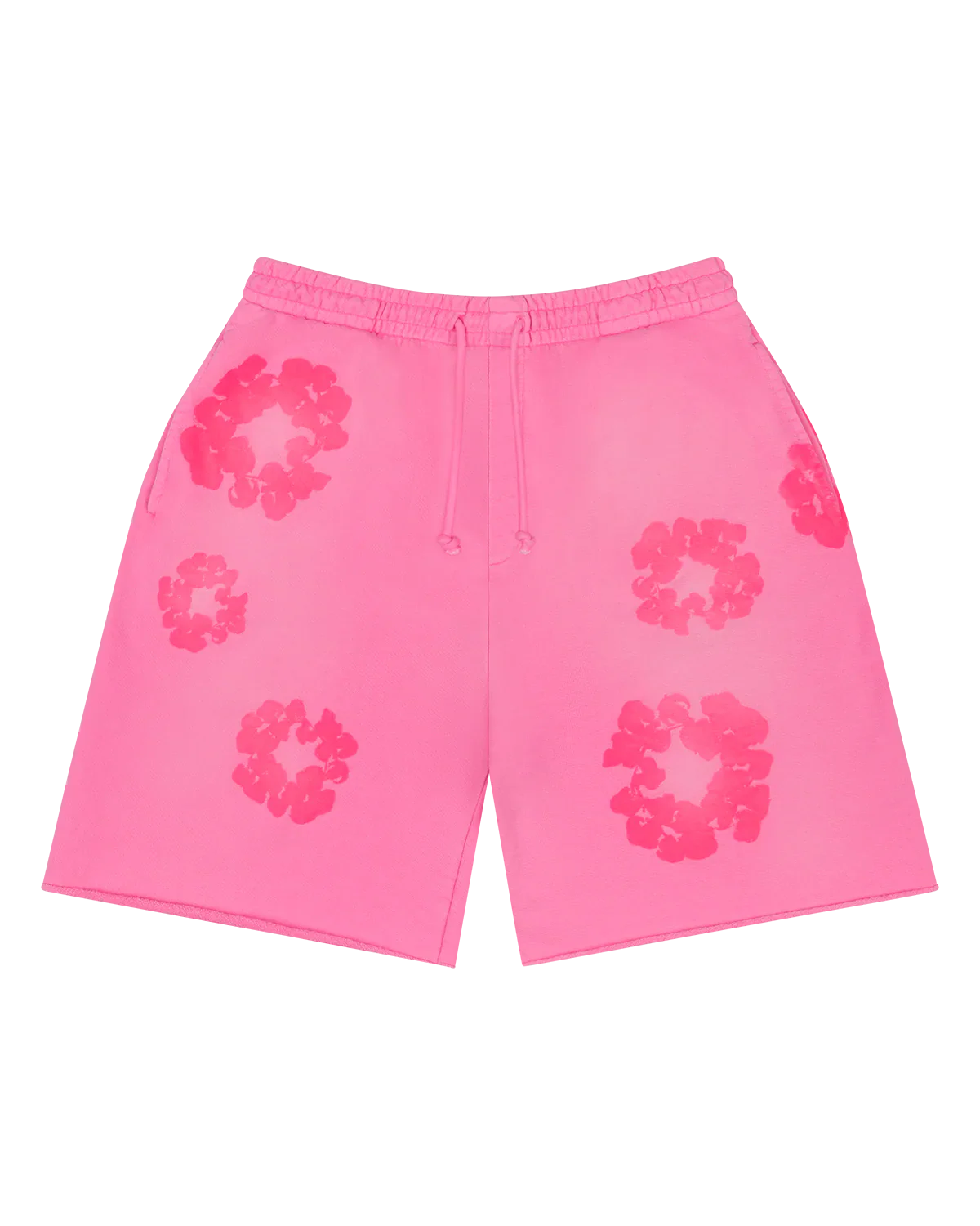 Denim Tears Mono Cotton Wreath Sweat Shorts (Pink)