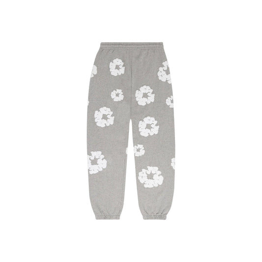 Denim Tears Cotton Wreath Sweatpants Grey - Lucid Soles