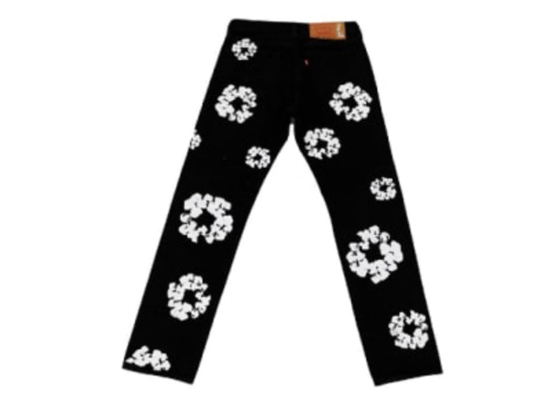Denim Tears x Levi's Cotton Wreath Jean Black - Lucid Soles