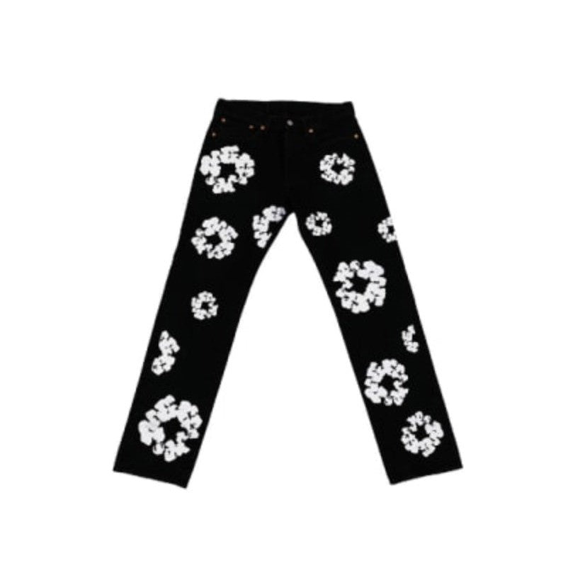 Denim Tears x Levi's Cotton Wreath Jean Black - Lucid Soles