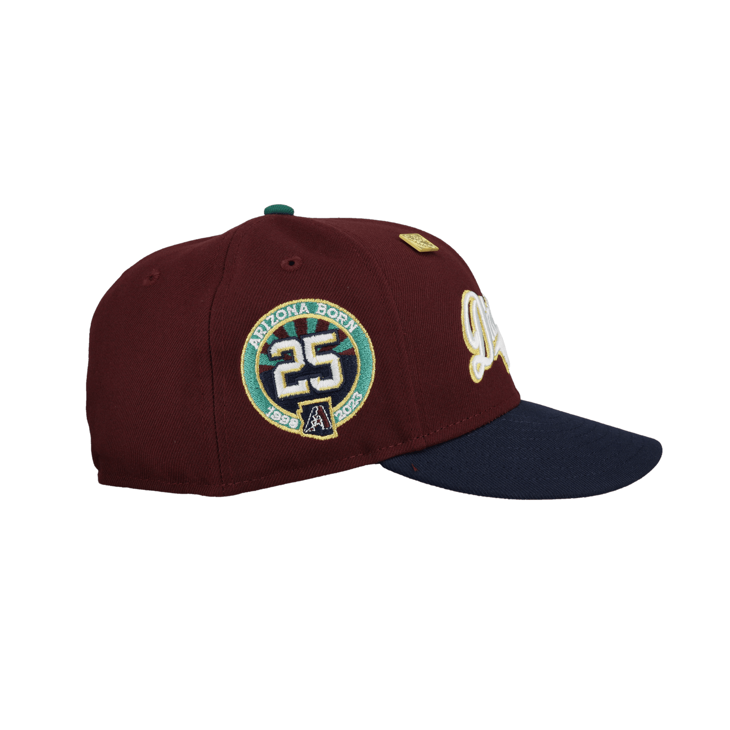 Arizona Diamondbacks 25th Anniversary Gold Script 59Fifty Fitted Hat - Lucid Soles