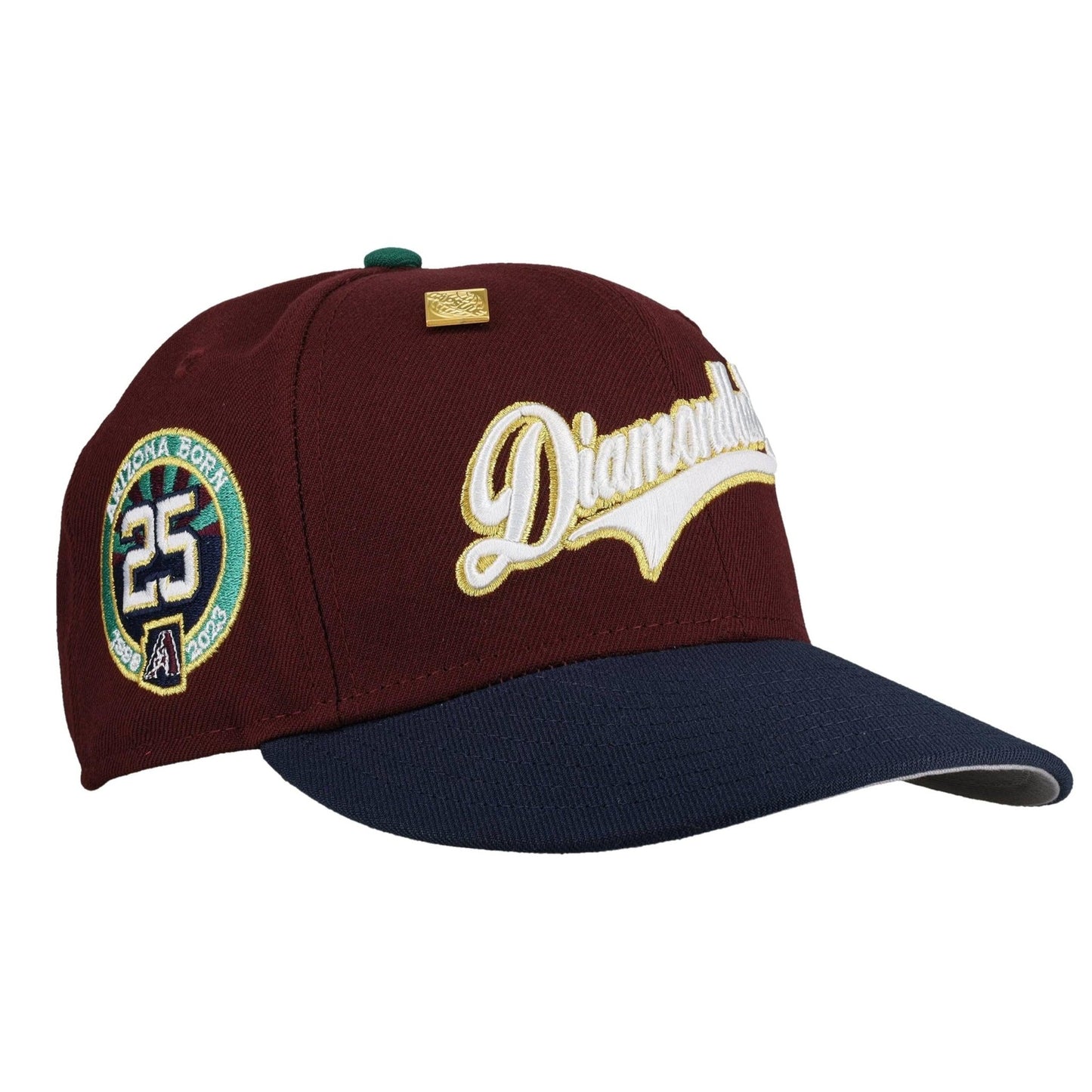 Arizona Diamondbacks 25th Anniversary Gold Script 59Fifty Fitted Hat - Lucid Soles
