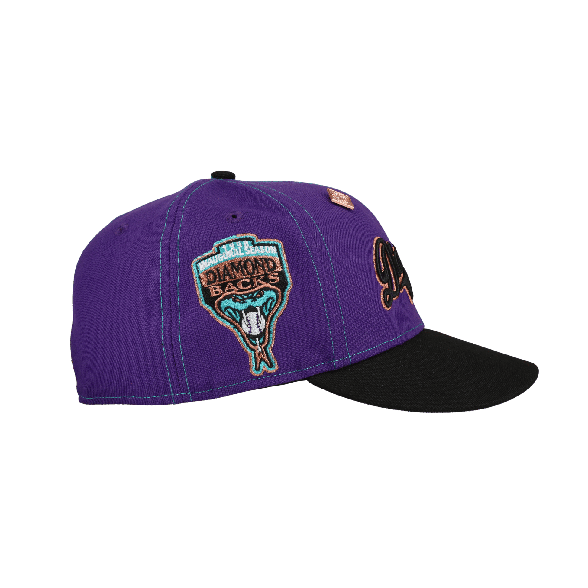 Arizona Diamondbacks 1998 Inaugural "Split Decision" Metallic 59Fifty Fitted Hat - Lucid Soles