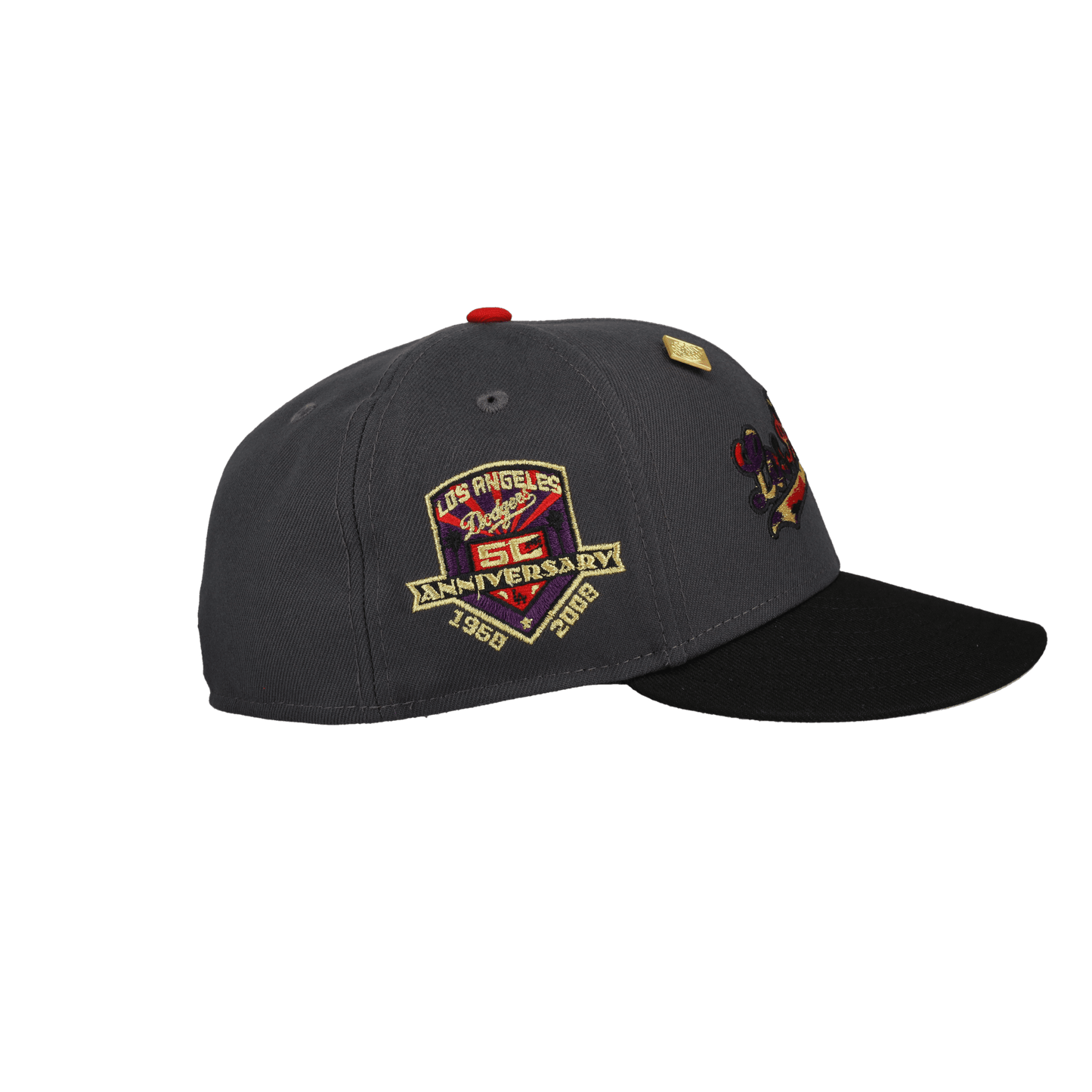 Los Angeles Dodgers 50th Anniversary Graphite 59Fifty Fitted Hat - Lucid Soles