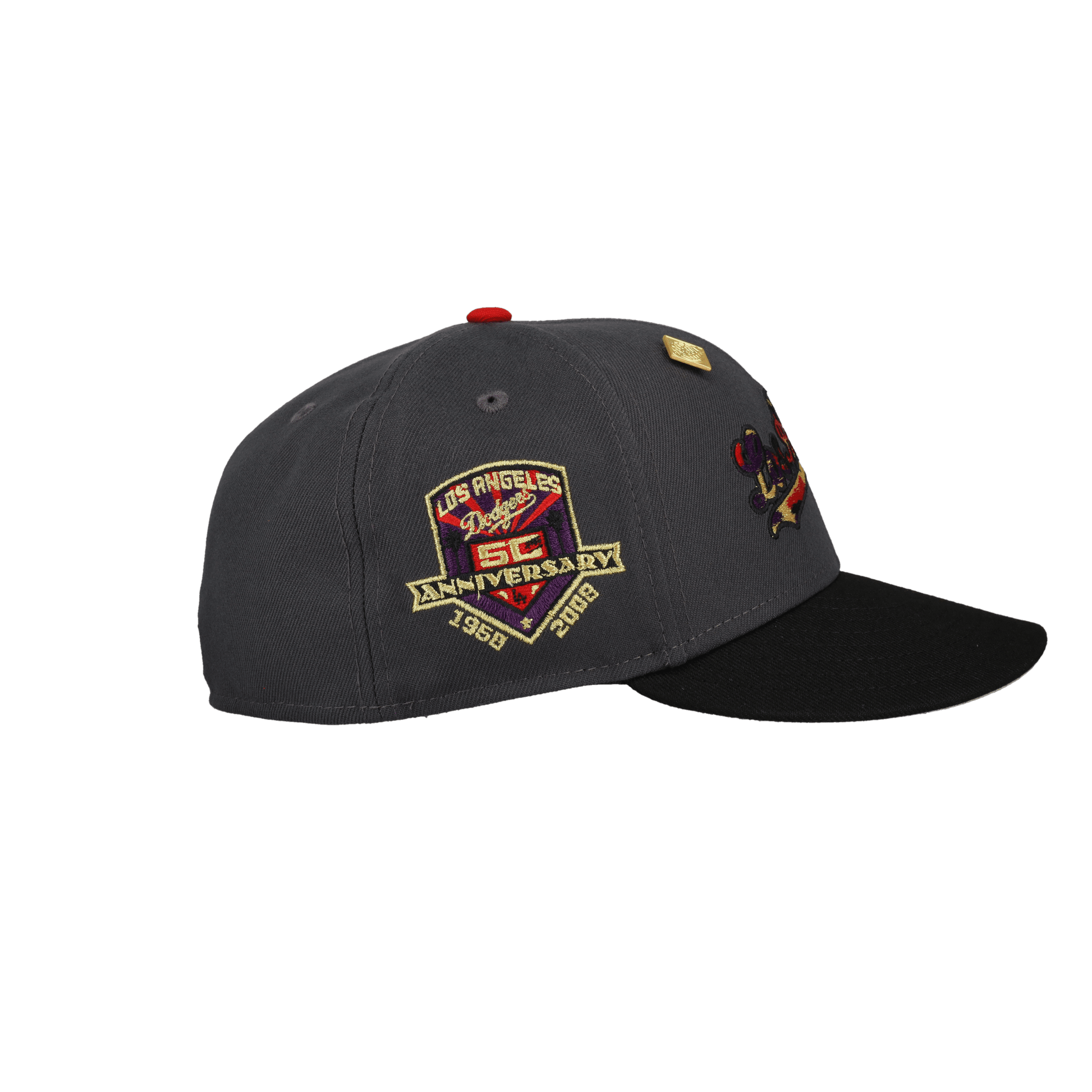 Los Angeles Dodgers 50th Anniversary Graphite 59Fifty Fitted Hat - Lucid Soles