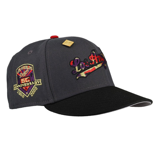 Los Angeles Dodgers 50th Anniversary Graphite 59Fifty Fitted Hat - Lucid Soles