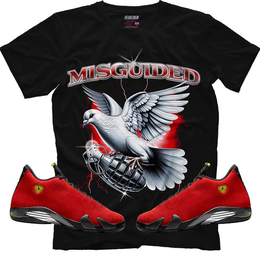 Dropping Bombs (Air Jordan 14 Ferrari) T-Shirt - Lucid Soles