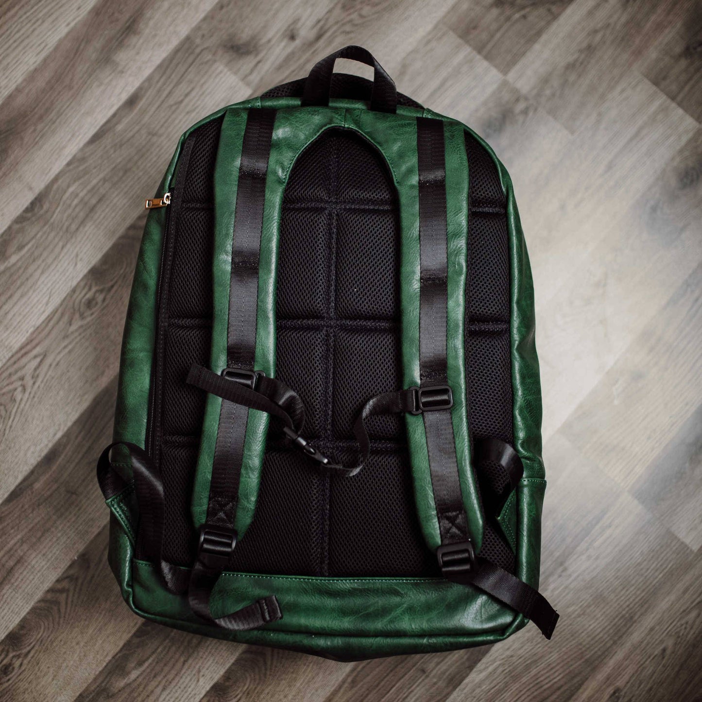 Emerald Green Leather Commuter Bag (XL Design) - Lucid Soles
