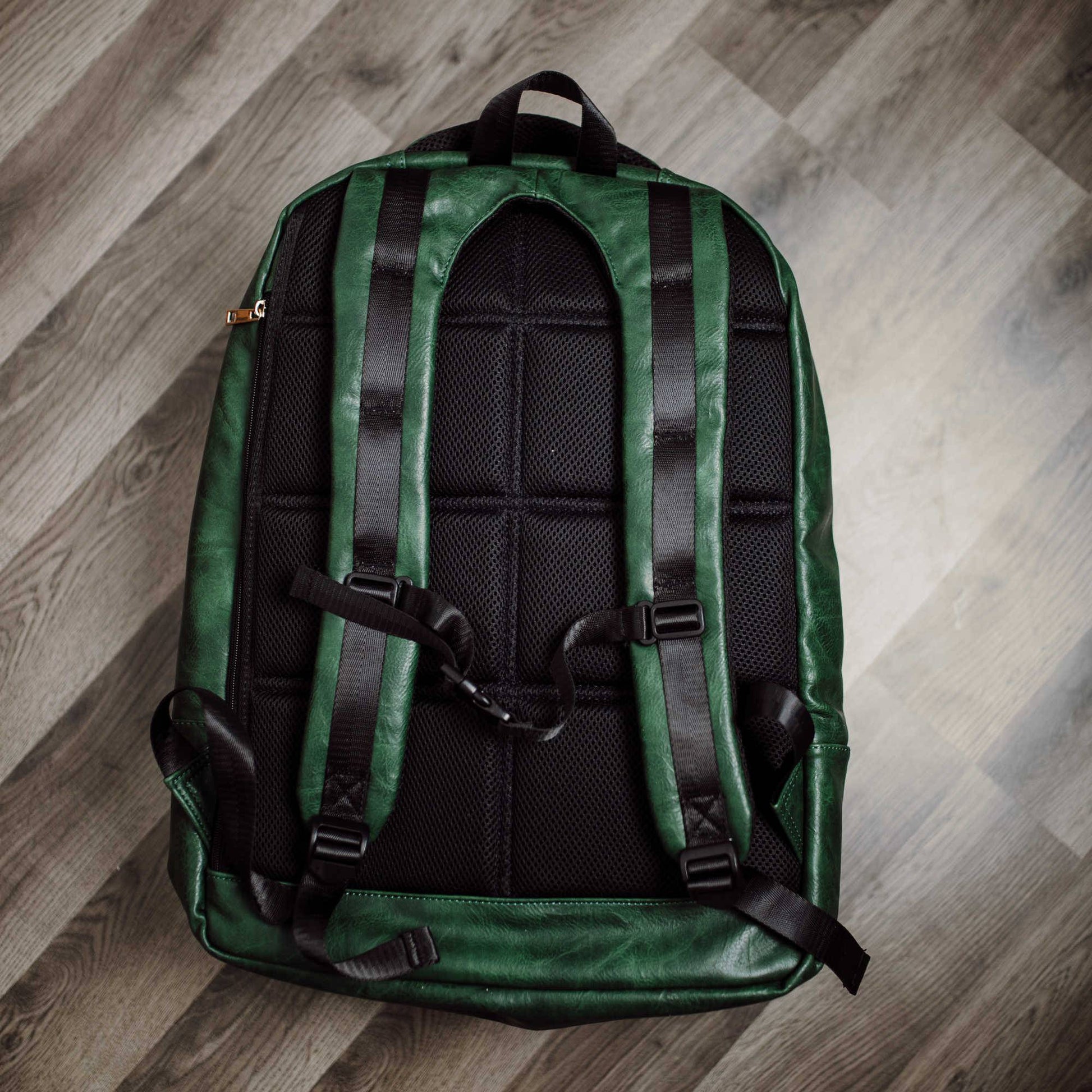 Emerald Green Leather Commuter Bag (XL Design) - Lucid Soles