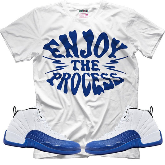 Enjoy The Process (Air Jordan 12 Blueberry) T-Shirt - Lucid Soles