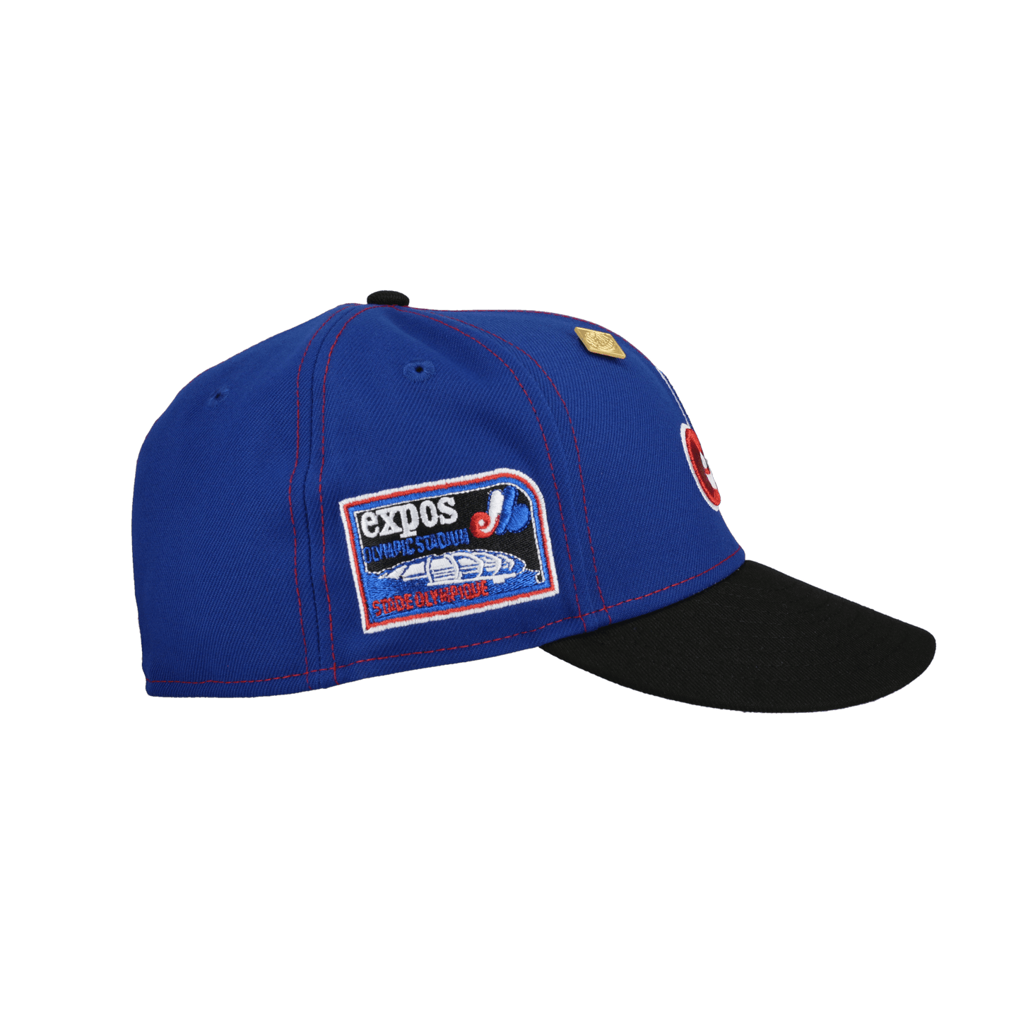 Montreal Expos Olympic Stadium "Split Decision" Metallic 59Fifty Fitted Hat - Lucid Soles