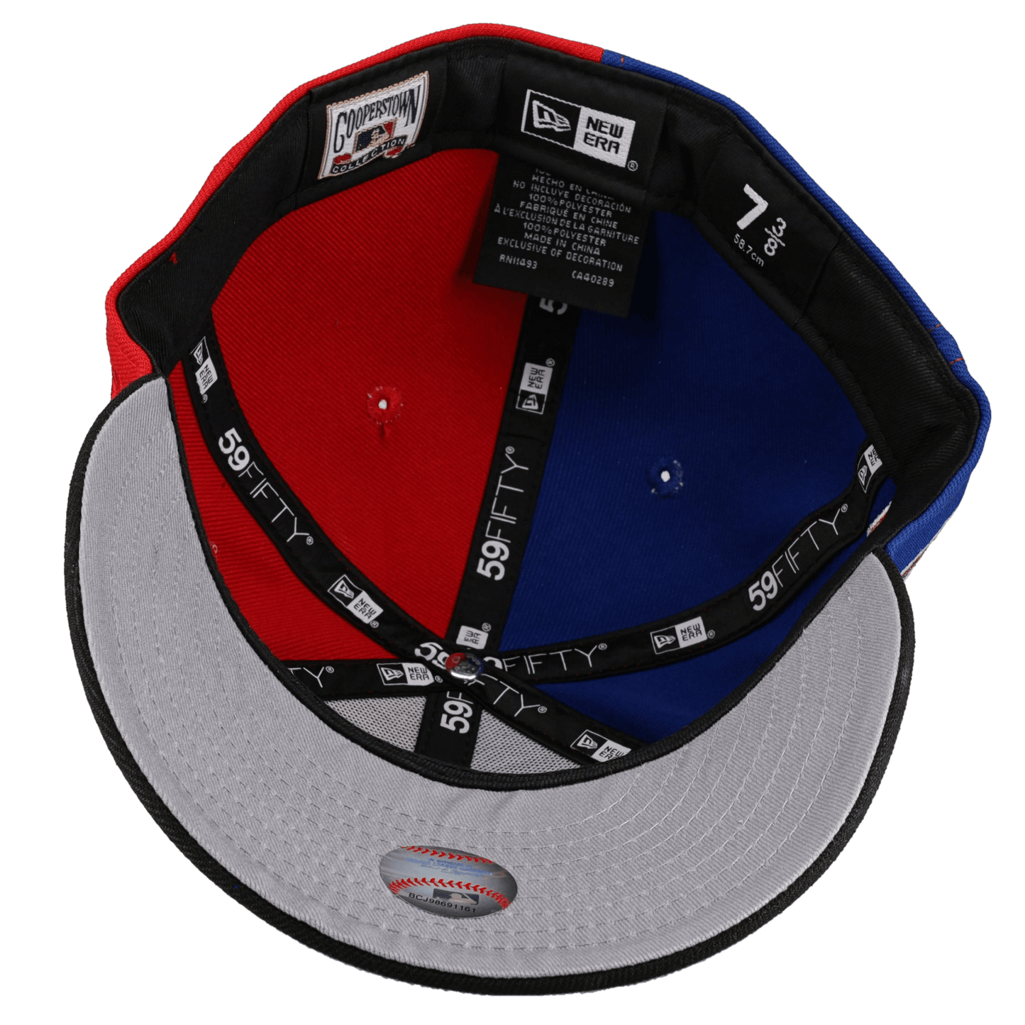 Montreal Expos Olympic Stadium "Split Decision" Metallic 59Fifty Fitted Hat - Lucid Soles
