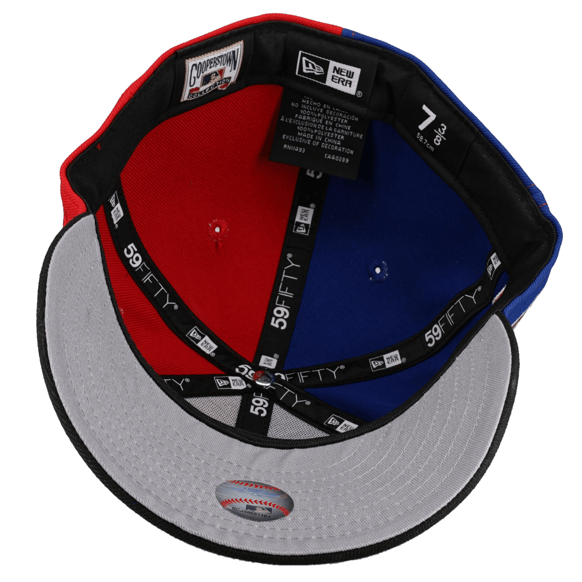 Montreal Expos Olympic Stadium "Split Decision" Metallic 59Fifty Fitted Hat - Lucid Soles