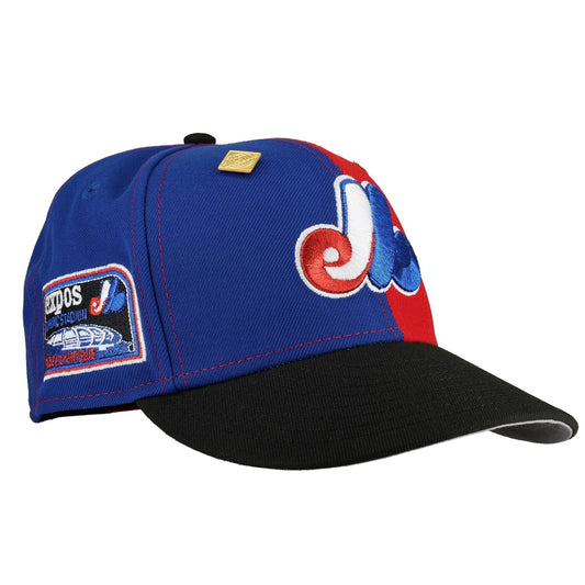 Montreal Expos Olympic Stadium "Split Decision" Metallic 59Fifty Fitted Hat - Lucid Soles