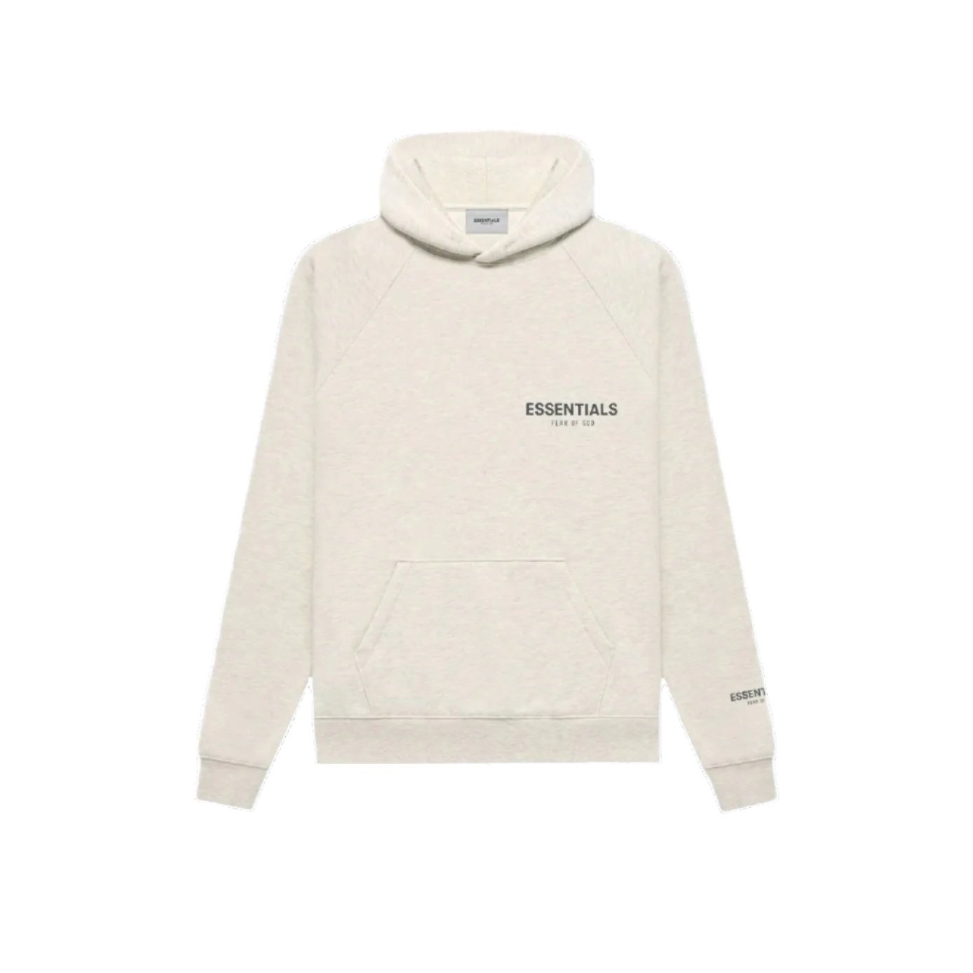 Fear of God Essentials Core Collection Pullover Hoodie Light Heather Oatmeal - Lucid Soles