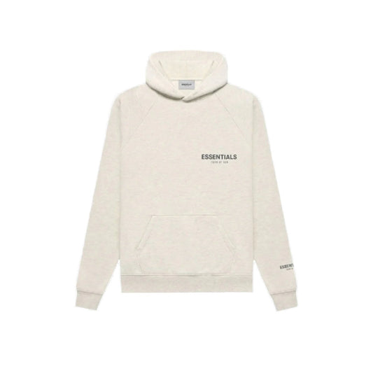 Fear of God Essentials Core Collection Pullover Hoodie Light Heather Oatmeal - Lucid Soles