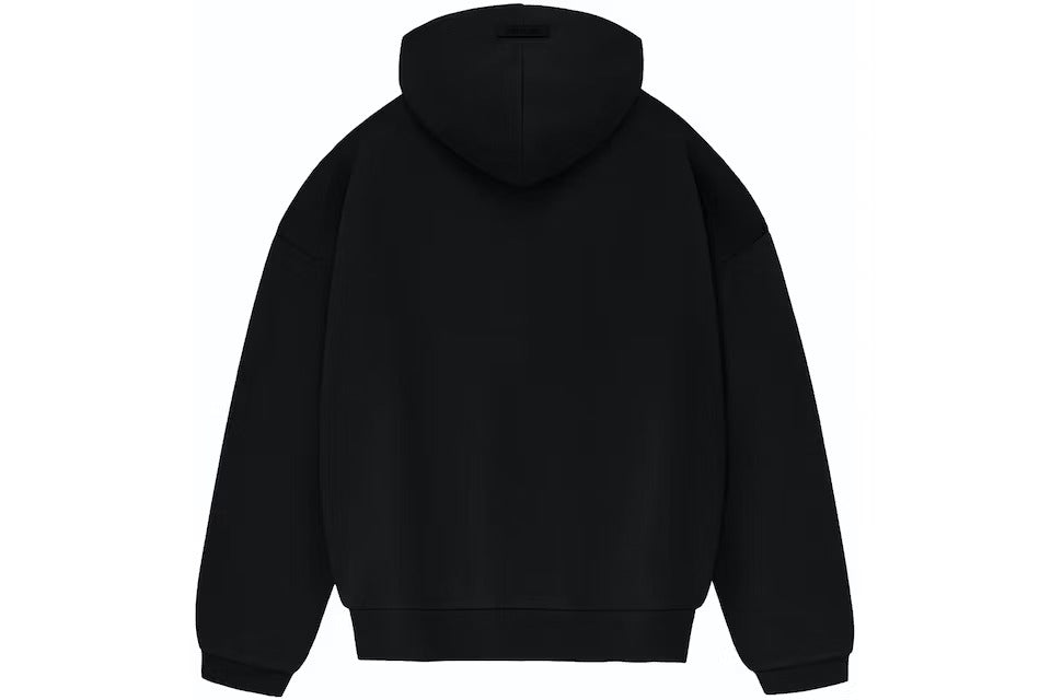 Fear of God Essentials Small Chest Logo Hoodie Jet Black - Lucid Soles