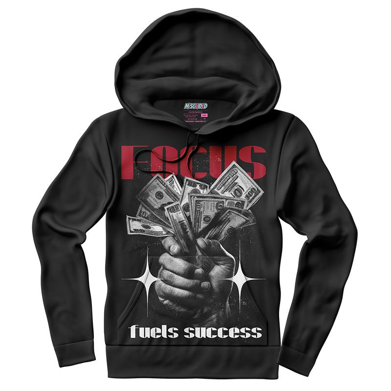 Focus Fuels Success (Air Jordan 1 High OG Black Toe Reimagined) Hoodie - Lucid Soles