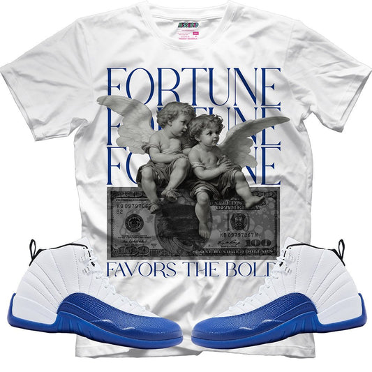 Fortune Favors The Bold (Air Jordan 12 Blueberry) T-Shirt - Lucid Soles