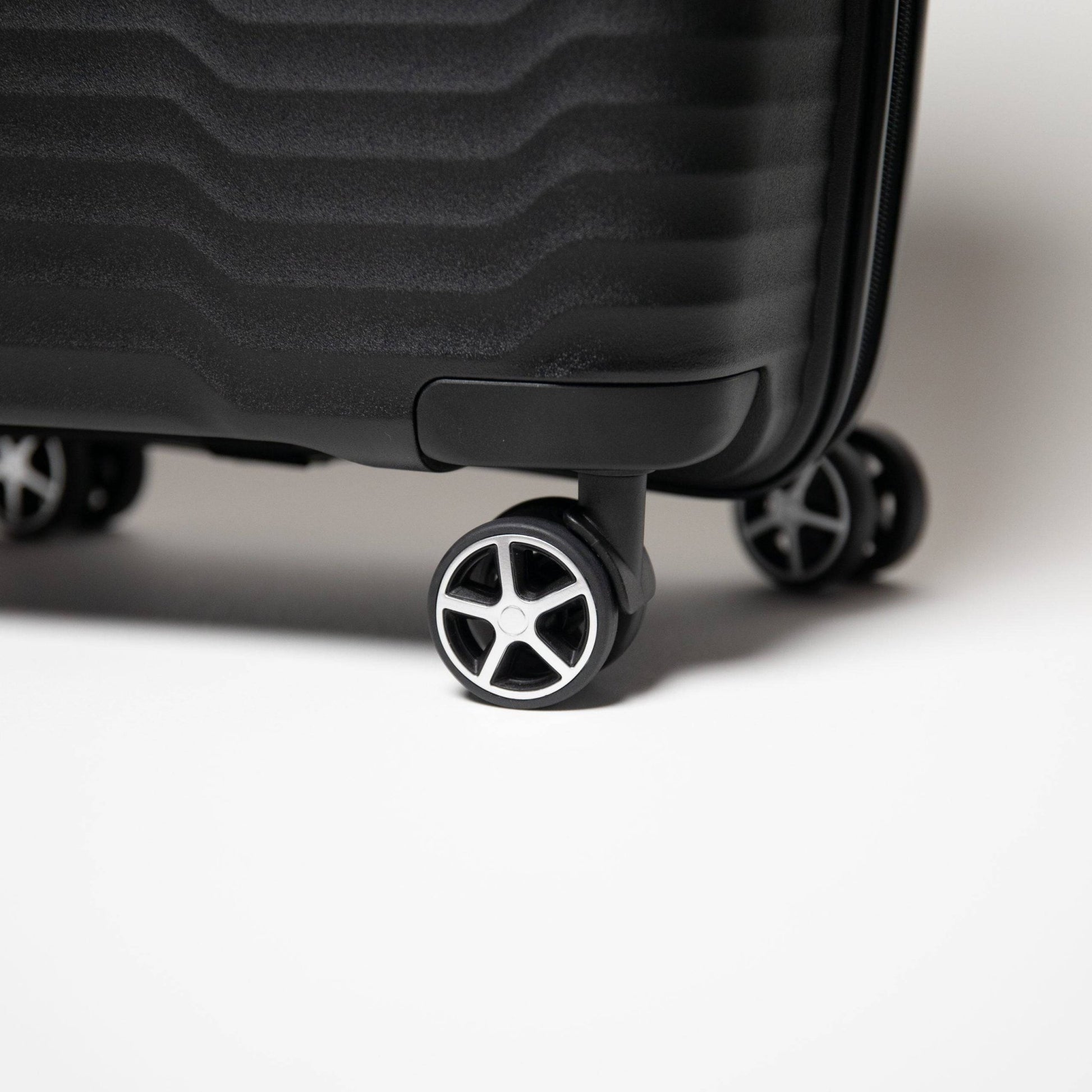 20 - inch Black Carry - On Hardcase Roller Luggage with 360° Wheels - Lucid Soles