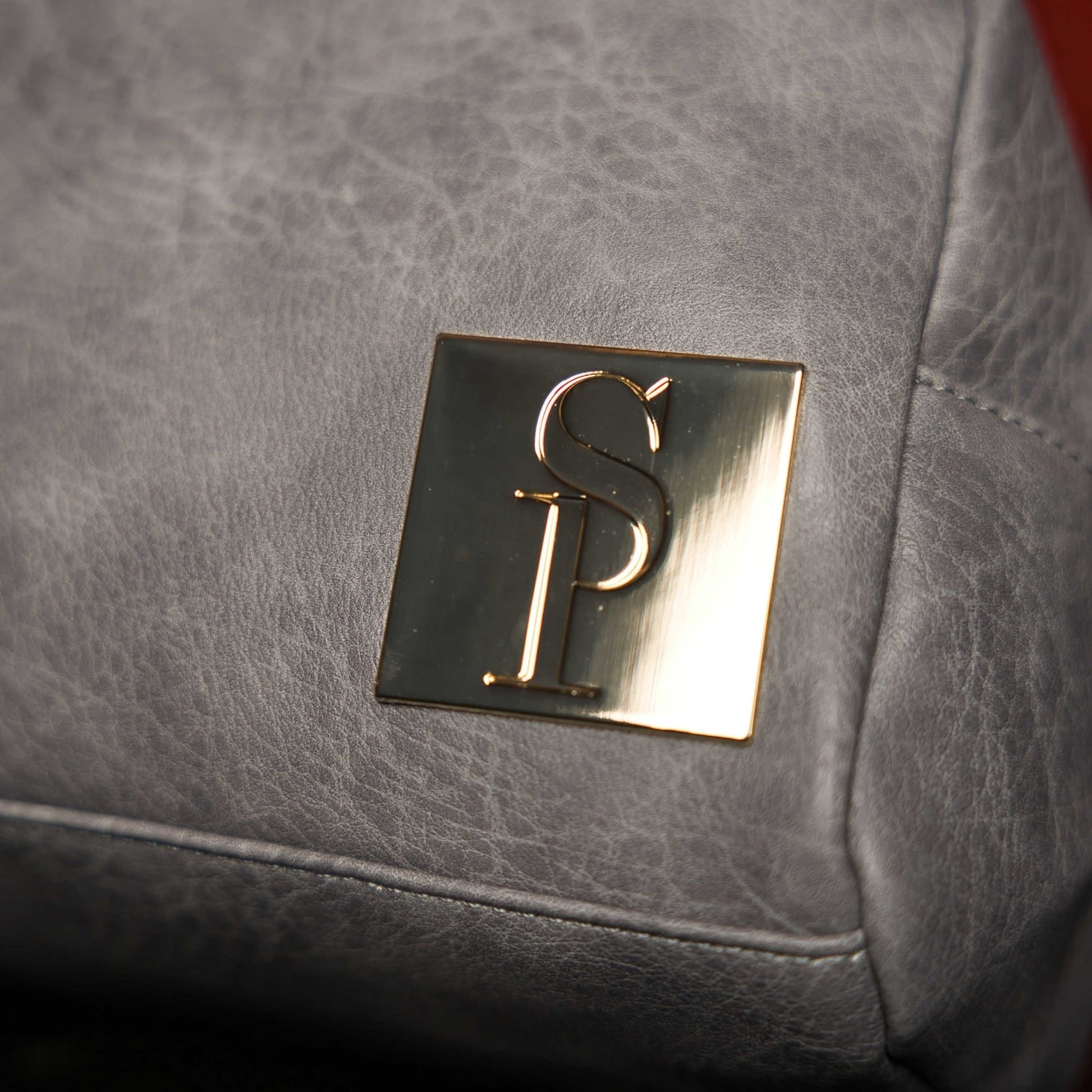 Grey Leather Toiletry Bag - Lucid Soles