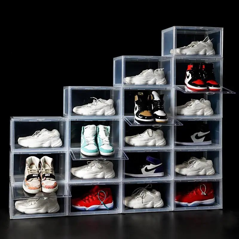 Clear Magnetic Plastic Shoe Boxes - Lucid Soles