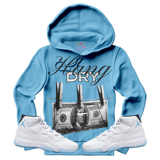 Hang Dry (Air Jordan 11 Legend Blue) Hoodie - Lucid Soles