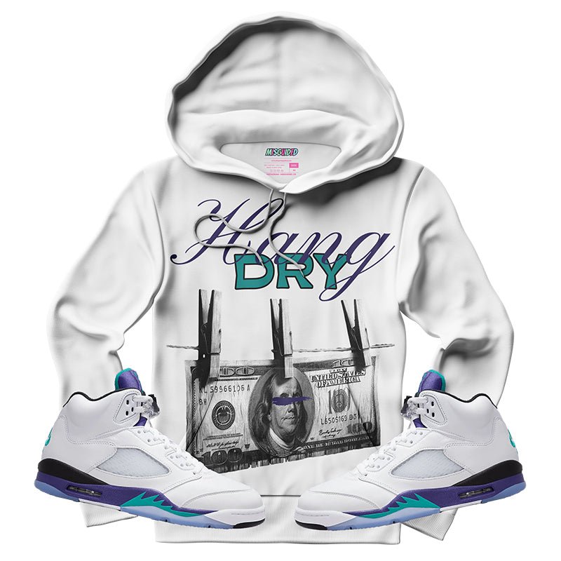 Hang Dry (Air Jordan 5 Grape) Hoodie - Lucid Soles