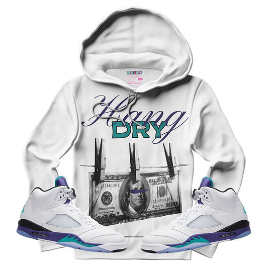 Hang Dry (Air Jordan 5 Grape) Hoodie - Lucid Soles