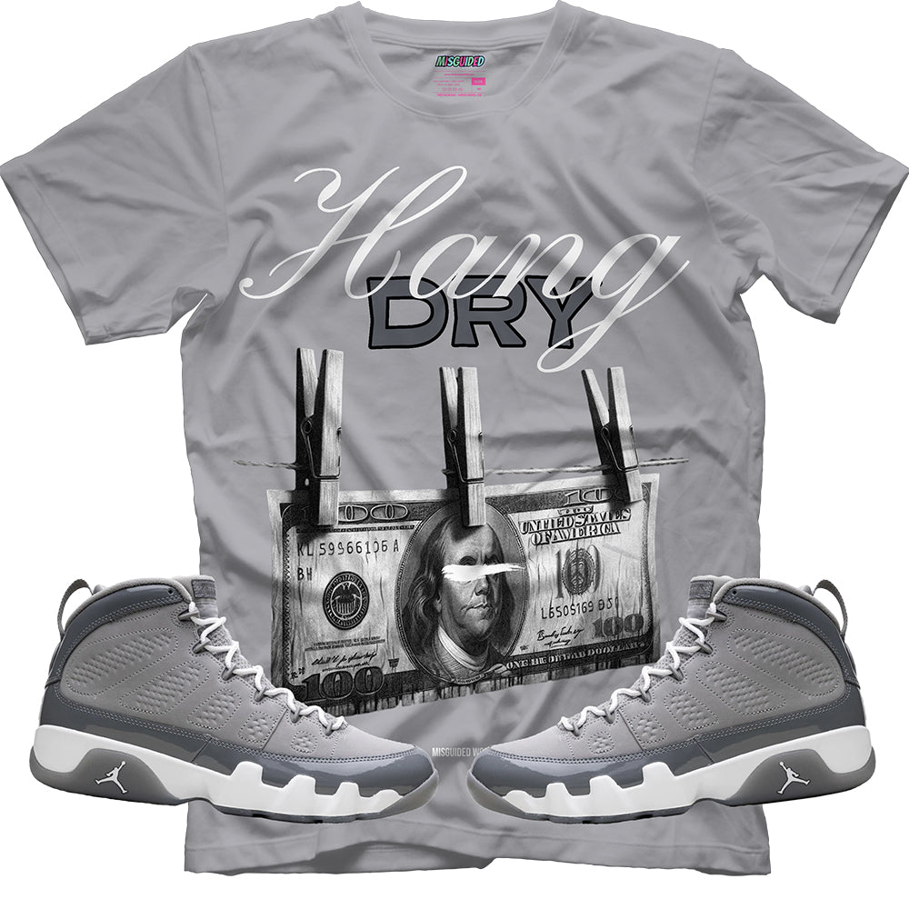 Hang Dry (Air Jordan 9 Cool Grey) T-Shirt - Lucid Soles