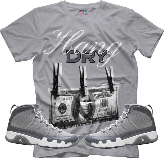 Hang Dry (Air Jordan 9 Cool Grey) T-Shirt - Lucid Soles
