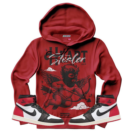 Heart Stealer (Air Jordan 1 High OG Black Toe Reimagined) Hoodie - Lucid Soles