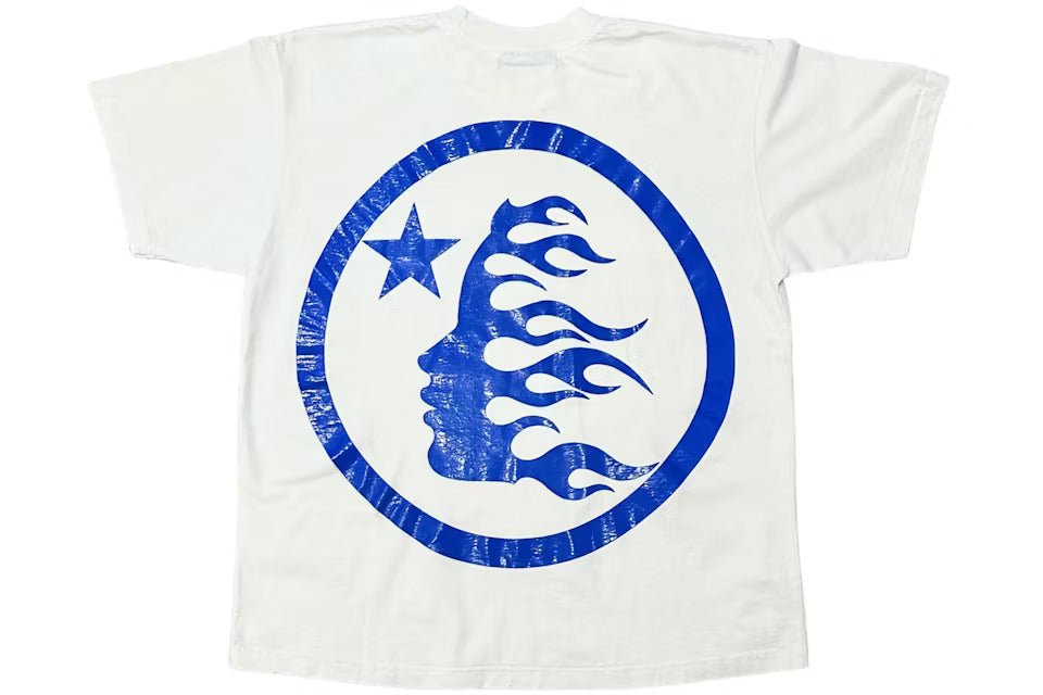 Hellstar Gel Sport Logo T-shirt White/Blue - Lucid Soles