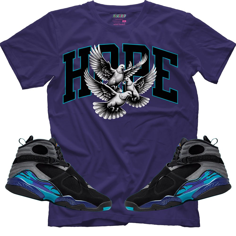 Hope (Air Jordan 8 Aqua) T-Shirt - Lucid Soles