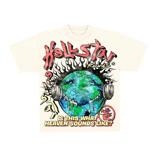 Hellstar Heaven on Earth Tee 'Cream' - Lucid Soles