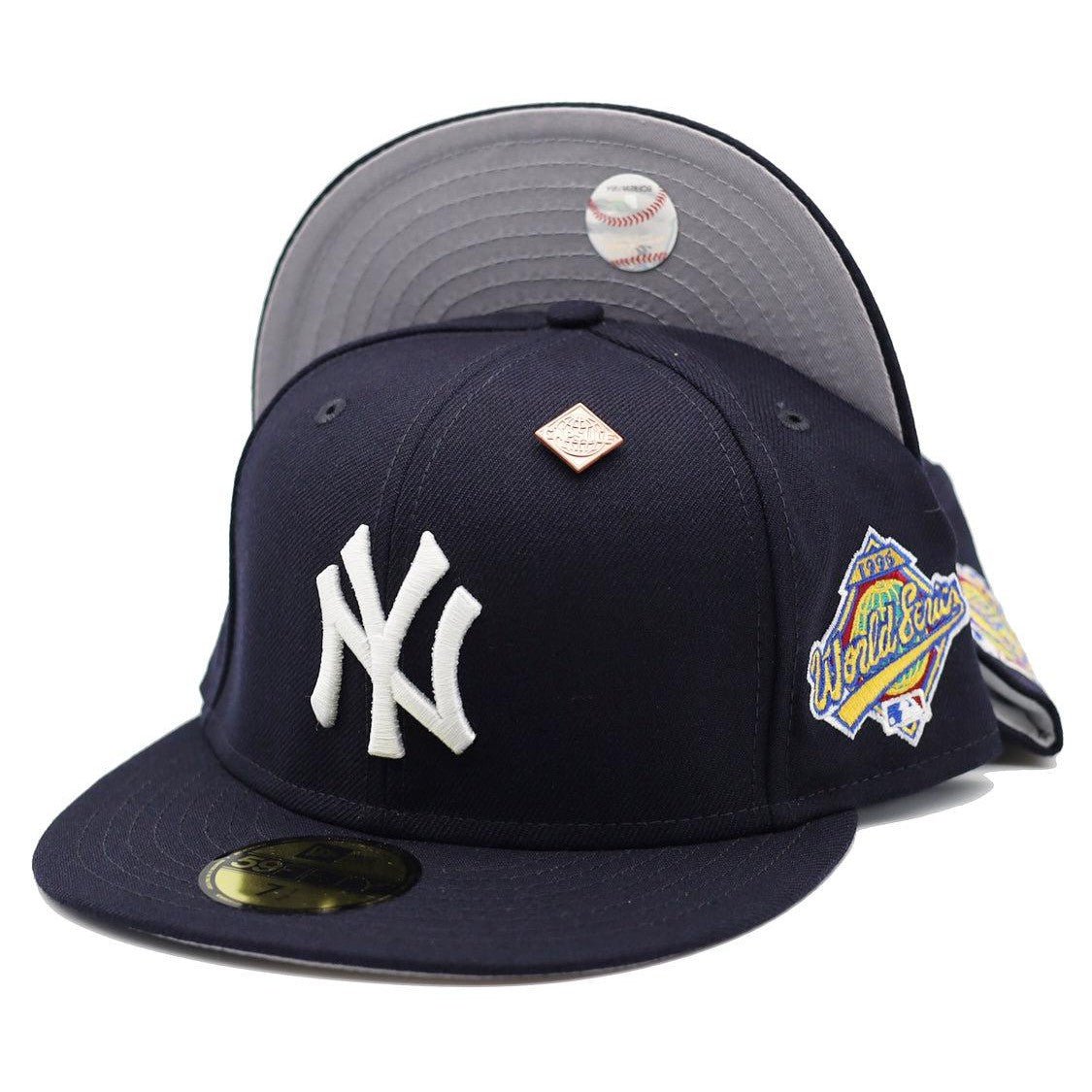 New York Yankees Basics 1996 World Series Patch Fitted Hat - Lucid Soles