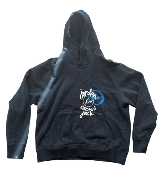 Air Jordan x Travis Scott x Fragment Hoodie Black (Used) - Lucid Soles