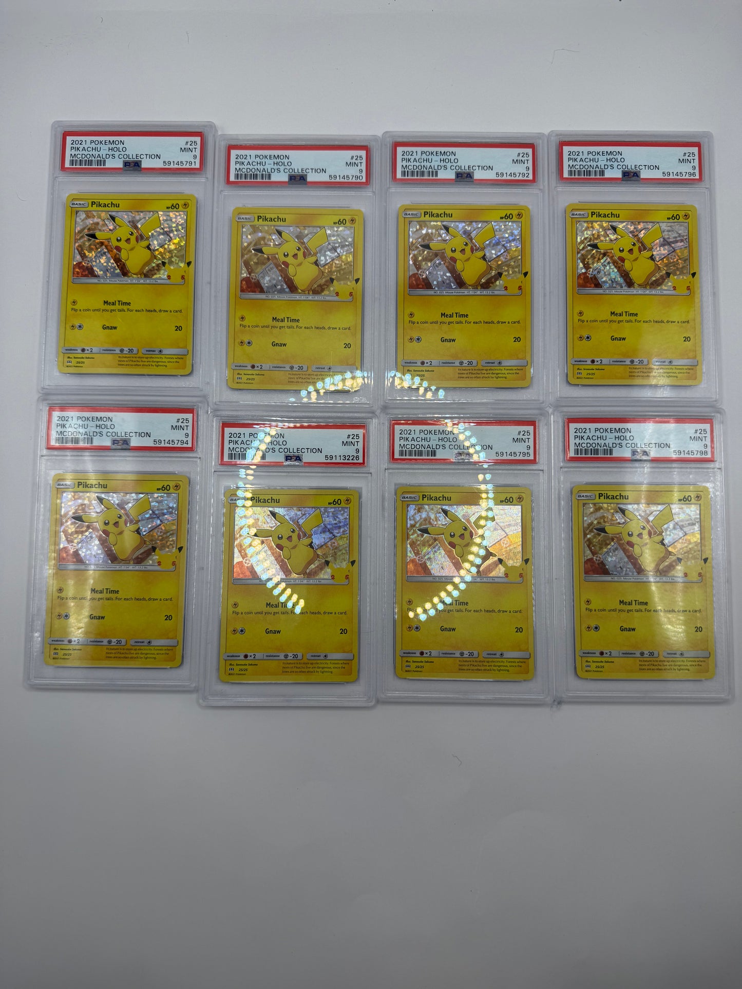 2021 Pokémon McDonald's Collection Pikachu Holo 25/25 PSA 9 MINT