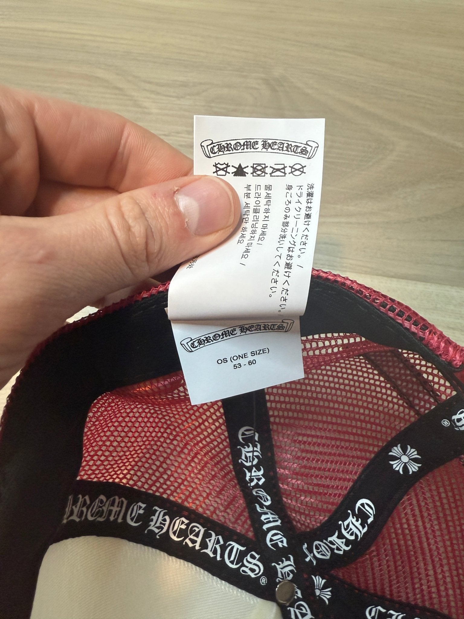 Chrome Hearts King Taco Cross Trucker Hat Red - Lucid Soles