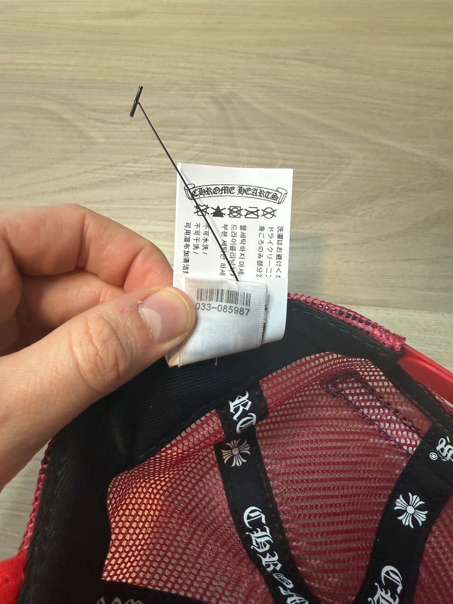 Chrome Hearts King Taco Cross Trucker Hat Red - Lucid Soles